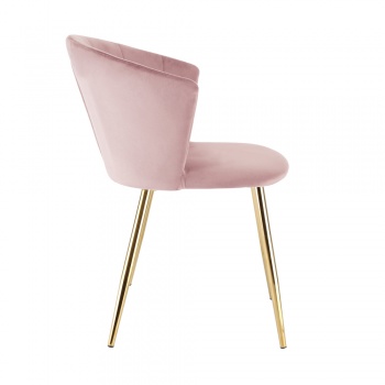 RayGar Ella Dining Chair in Velvet - Pink